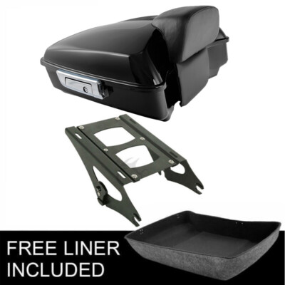Chopped Trunk Two Up Mount Rack Fit For Harley Electra Road Glide 14-25