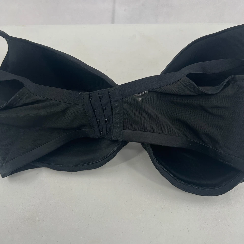 Lane Bryant Cacique Smooth Bra Size 42G Black Lightly Lined Full Coverage - Image 2 of 4
