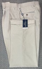 CHAPS Suit Separates Men's 33x32 Dress Pants Light Gray "fit like 32.5x32" NWT