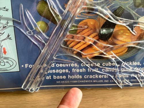 Juego de azafata transparente árbol de servir giratorio Chadwick vintage años 80 y árbol de cositas - Imagen 6 de 20