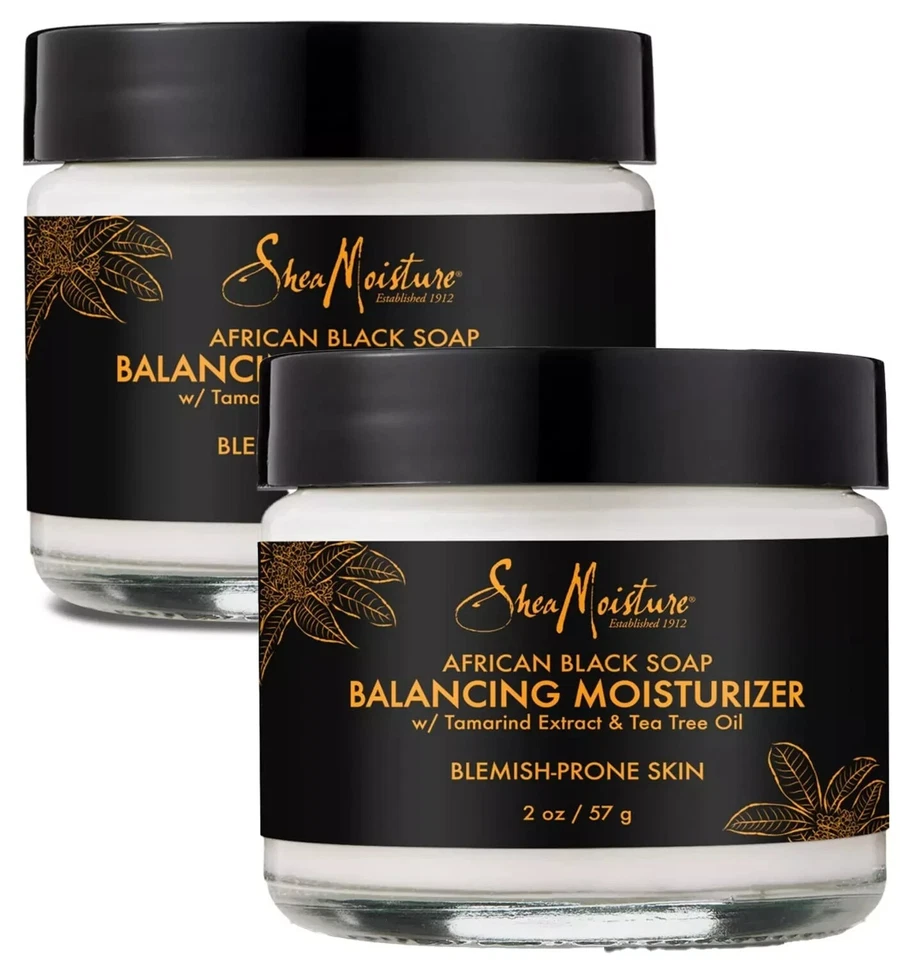 Shea Moisture 2oz African Black Soap Balancing Moisturizer Blemish-Prone Skin - Image 3 of 4