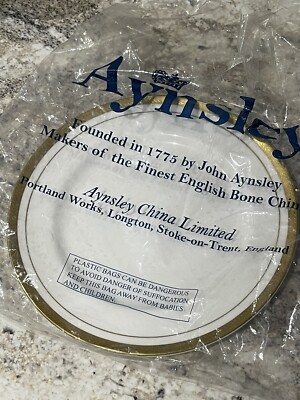 AYNSLEY ELIZABETH FINE BONE CHINA Salatteller 8,25  / 21cm, Neu