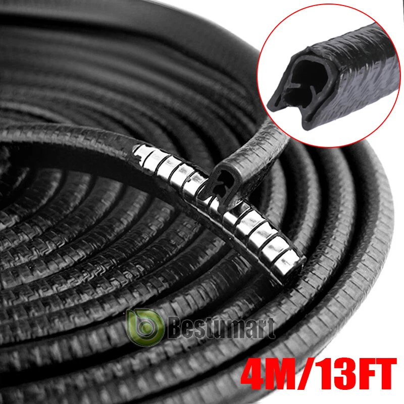4M Juntas De Goma Para Ventanas y Puertas Autos Universal Tira Selado Burletes - Imagem 3 de 4