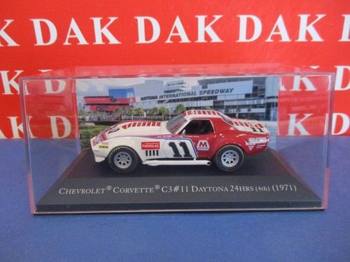 Die cast 1/43 Modellino Auto Chevrolet Corvette C3 24H Daytona 1971 T. DeLorenzo - Foto 6 di 6