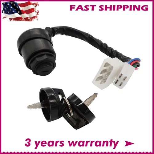 IGNITION SWITCH J178250820 FOR YAMAHA GAS 2 CYCLE GOLF CART G1 1979-1989 W/KEYS