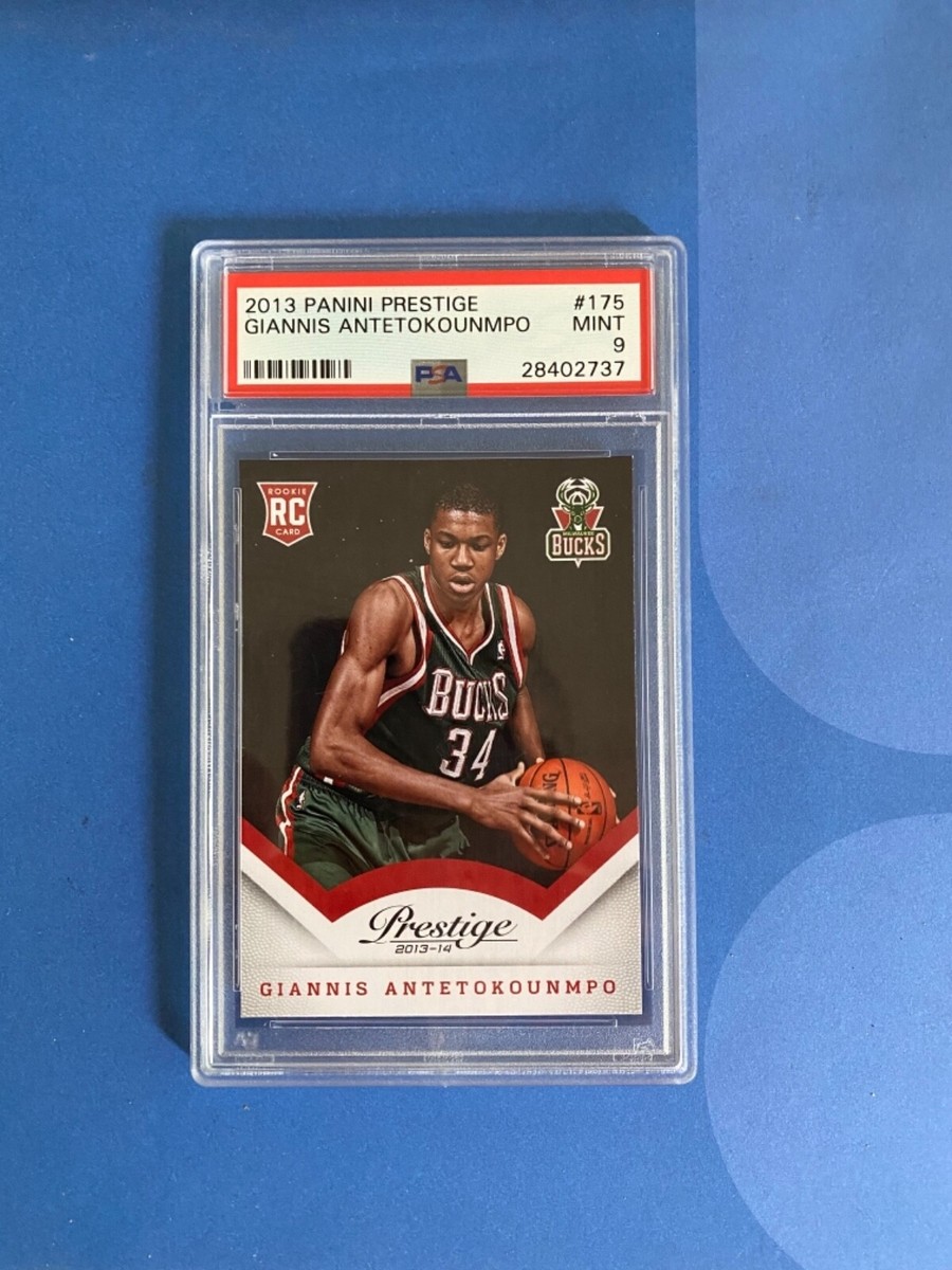 Giannis antetokounmpo rookie card prestige #175 graded 9 mnt Giannis antetokounmpo rookie card prestige #175 graded 9 mnt