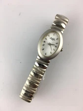 M&M Primo Emporio Quartz Women's 21mm Steel Oval Shape Deployant Watch