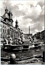Postcard - Navona Square - Rome, Italy