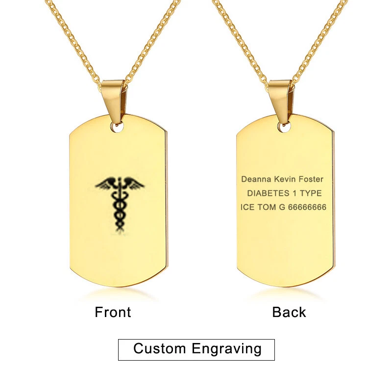 Dog Tag Cremation Pendant, Military Jewelry For Men