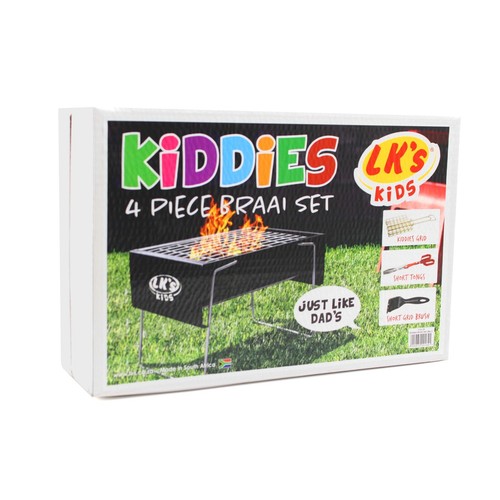 Kinder Mini Grill Braai Kochen lernen Camping Outdoor Koch & Zubehör BBQ - Bild 8 von 9