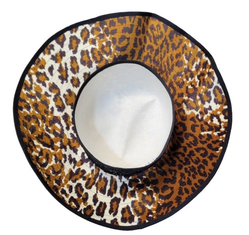 An Original By Ruby Taylor Vintage Leopard Cheetah Animal Print Felt Tilt Hat - Picture 18 of 23