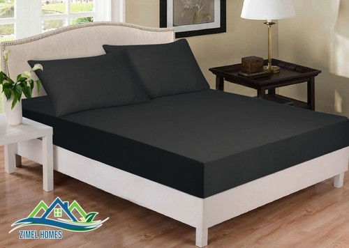 Extra Deep27cm superfine fibre Fitted Sheet Bed Single Double King Sup.King Size - Picture 4 of 43
