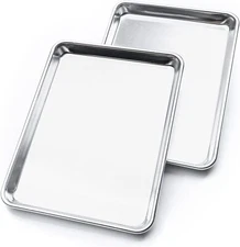 KITCHENATICS 2-Piece Aluminum Baking Pans Heavy Duty Commercial Quality