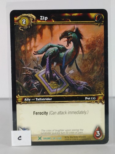 Zip - Drums of War - 34/268 - WoW TCG - Uncommon - Picture 7 of 51