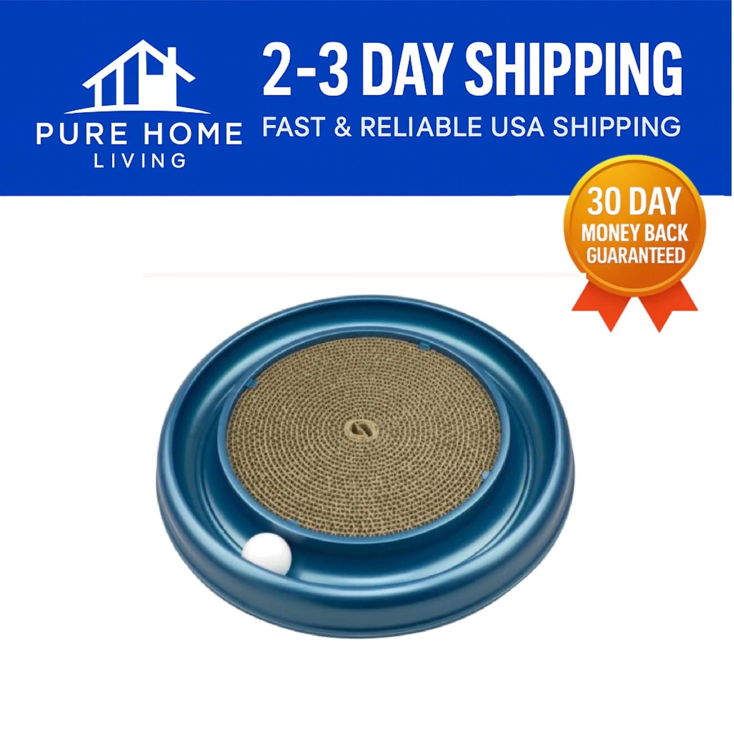 Coastal Pet Turbo Scratcher Cat Toy - Cardboard Pad with Spinning Ball & Catnip
Opens in a new windo