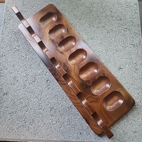 Mastro De Paja Walnut Burl 7 Tobacco pipe stand holders For Briar Meerschaum - Picture 2 of 9