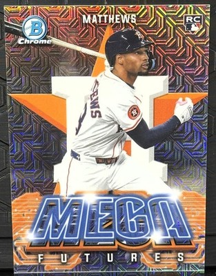 2026 Bowman Baseball #MF-8 Brice Matthews Mega Futures Mojo Refractor - Houston