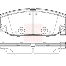 APEC Bremsbeläge Hinten für JEEP WRANGLER IV JL 2017 (R90) PAD2451