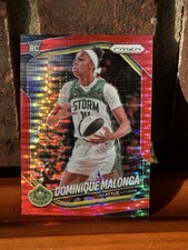 2025 PANINI PRIZM WNBA DOMINIQUE MALONGA RED PULSAR /299 RC ROOKIE