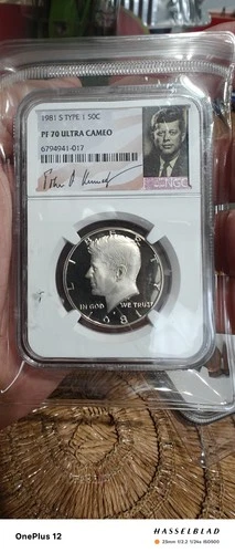 1981 S Type 1 Proof 50c Kennedy Half Dollar NGC PF70 Ultra Cameo