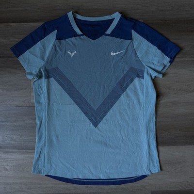 Nike Court Rafa ADV Dri-Fit Tennis Shirt Rafael Nadal 22 Clay Jersey Tee Size L