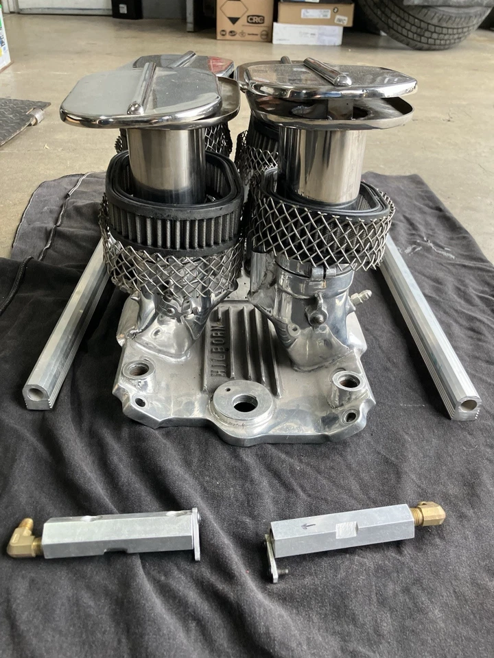 8-дюймовые стеки с впрыском топлива Old School Hilborn с направляющими и фитингами - Изображение 3 из 4