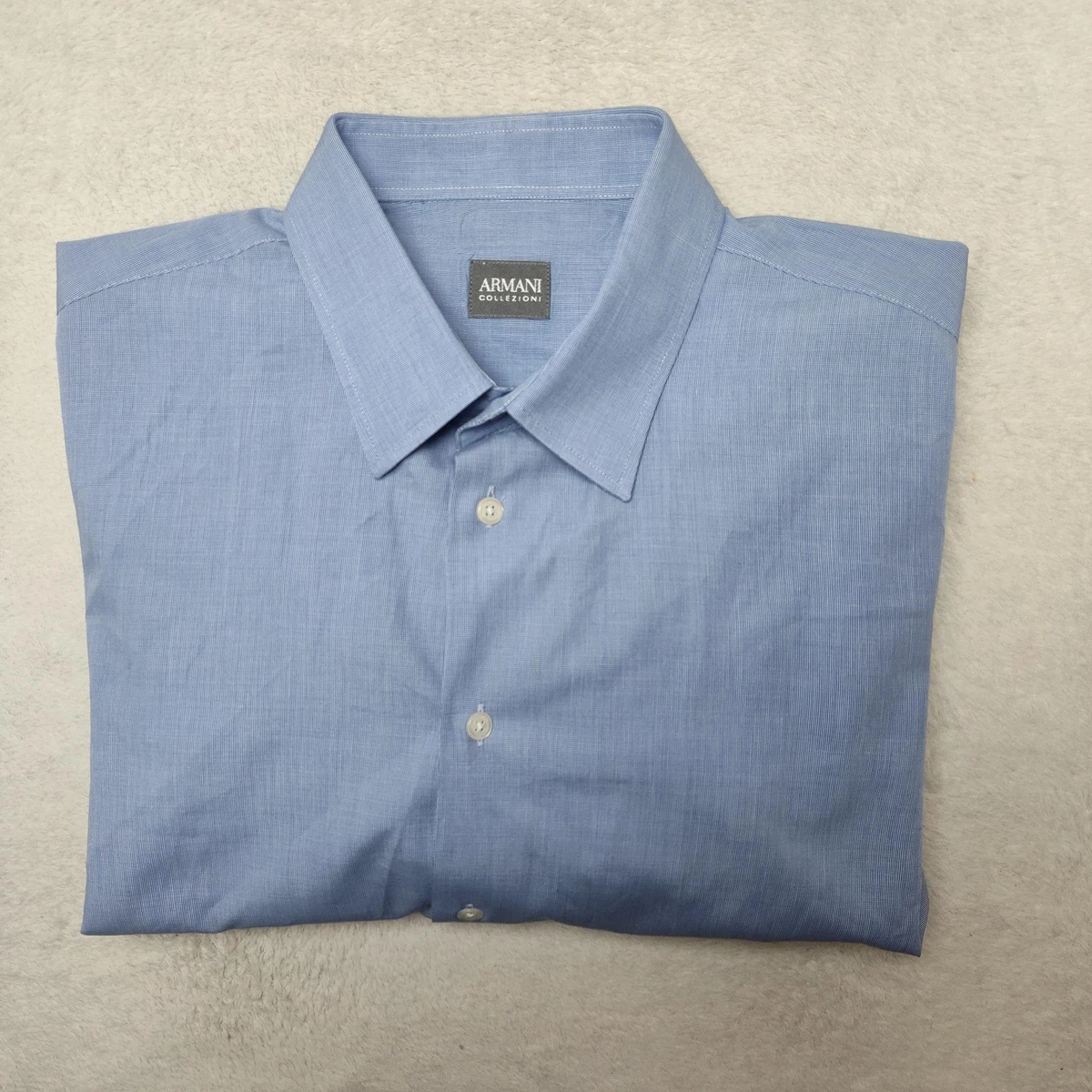 armani collezioni modern fit dress shirt Armani Collezioni Modern fit cotton blend shirt|ZCCM5LZCBC0100