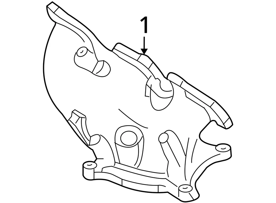 Colector de escape turbocompresor Ford Edge 2007-2010 con turbocompresor YL0R9 Foto 4 de 4