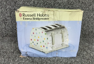 Russell Hobbs 21305 Emma Bridgewater Cream Polka Dot Design 4 Slice Toaster