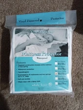 Queen size Zippered Soft Vinyl Mattress Protector Cover Fit 12" Deep Waterproof