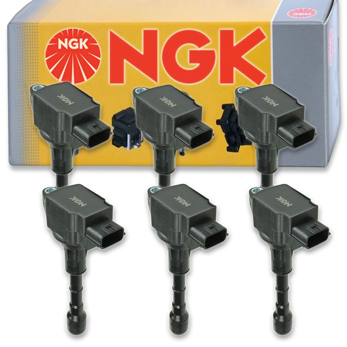 6 pcs NGK Ignition Coil for 2013 Infiniti JX35 3.5L V6 - Spark Plug Tune Up mz