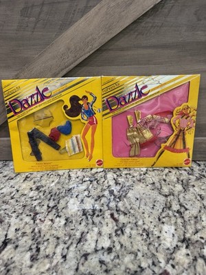 1981 Mattel ''Dazzle'' doll outfit set of 2 specifically Jazzy Jeans &Golden Gear