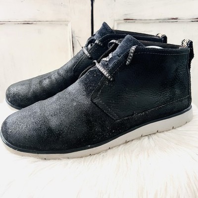 Ugg Energ Freamon Lightweight Lace up Chukka Boots Black - Mens Size 11