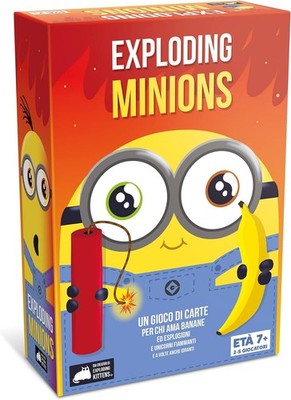 OPEN BOX EXPLODING MINIONS Kittens Minion Cattivissimo Me ITALIENISCHES KARTENSPIEL
