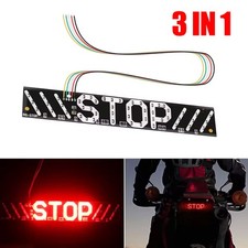 Motorcycle Parts Stop Brake Turn Signal License Plate Anti-rear-end Safety Light