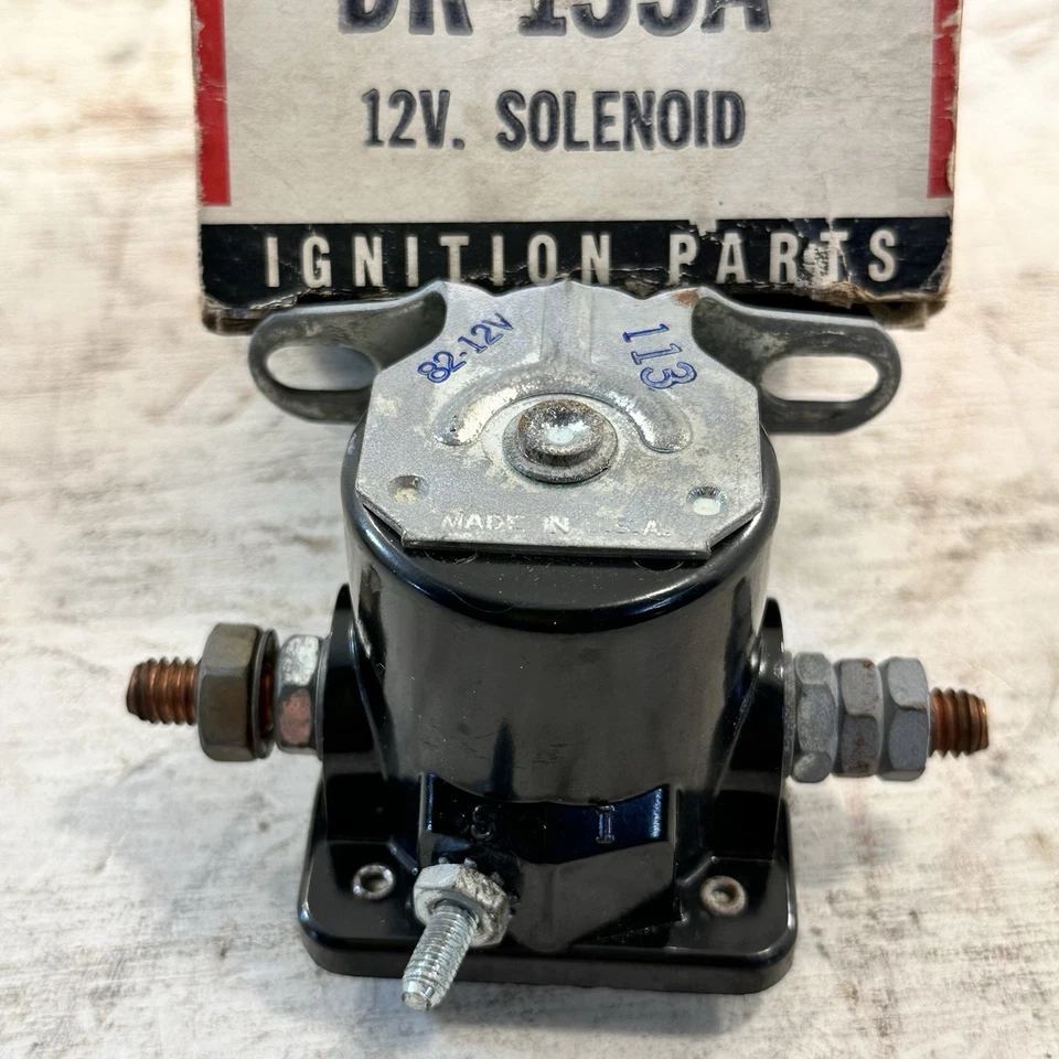 Vintage New Genuine Niehoff 12V Solenoid DR-135A Car Restoration Part - Image 2 of 4