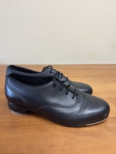 BLOCH Women s Respect Tap Shoes Black Leather with Shockwave Taps S0301L 8.5 Tie