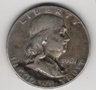 1961 D FRANKLIN HALF DOLLAR 90% SILVER DENVER MINT .50¢ UNITED STATES OF AMERICA