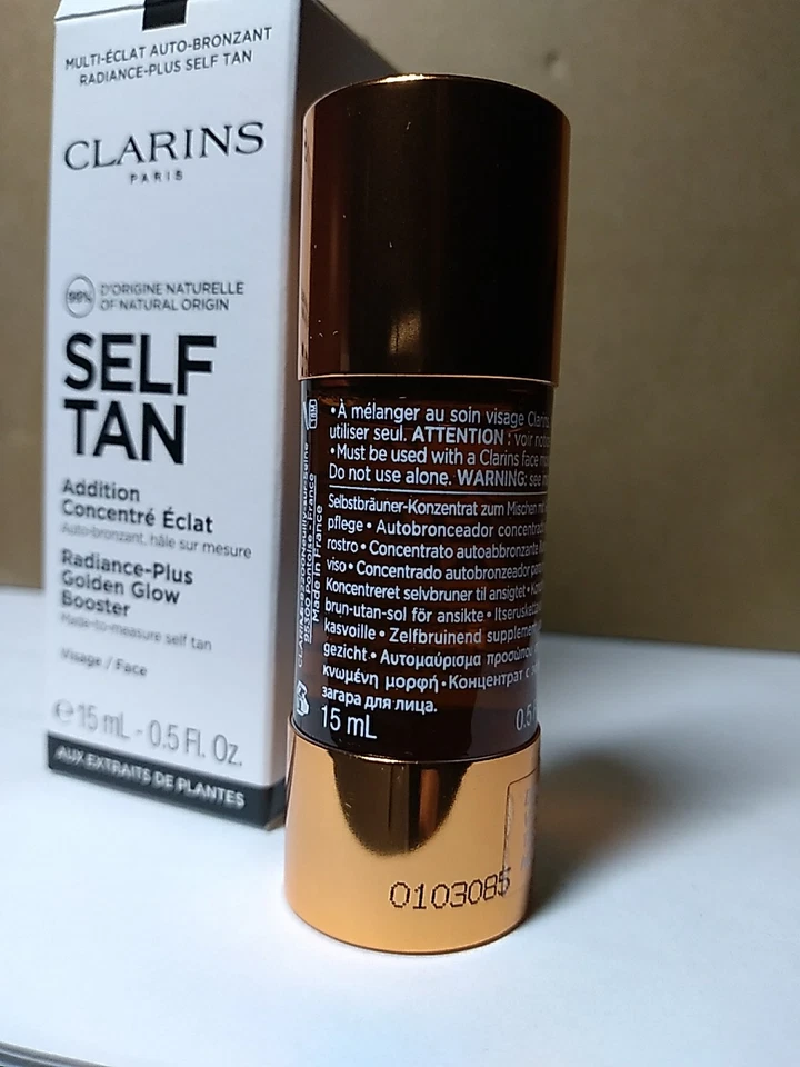 Clarins Self Tan Radiance-Plus Golden Glow Booster for Face 0.5 fl. oz. tester - Image 3 of 4