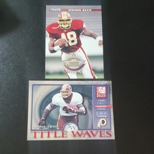 Stephen Davis Redskins Title Waves /1999, Rookie.   2 Card Lot