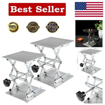2 Pack 8 X 8 Inch Lab Scissor Jack, Stainless Steel Lab Lift Stand Table, Lab Ja
