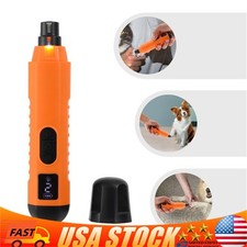Electric Dog Nail Grinder Pet Trimmer USB Charge Clipper Professional with Light