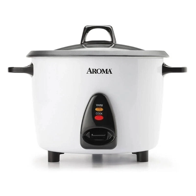 20 Cup Dishwasher Safe Rice Cooker Steamer 4 Piece W/ Measuring Cup Spatula Tray