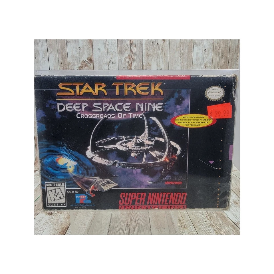 Star Trek: Deep Space Nine - Crossroad of Time (Super Nintendo) Complete in Box - Image 2 of 4