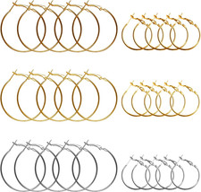 Hoop Earring Findings Stainless Steel Earrings Beading round Earrings Hypoallerg