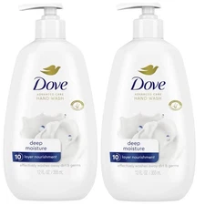 2 Pack Dove Deep Moisture Advanced Care Moisturizing Hand Wash Soap, 12oz Pump