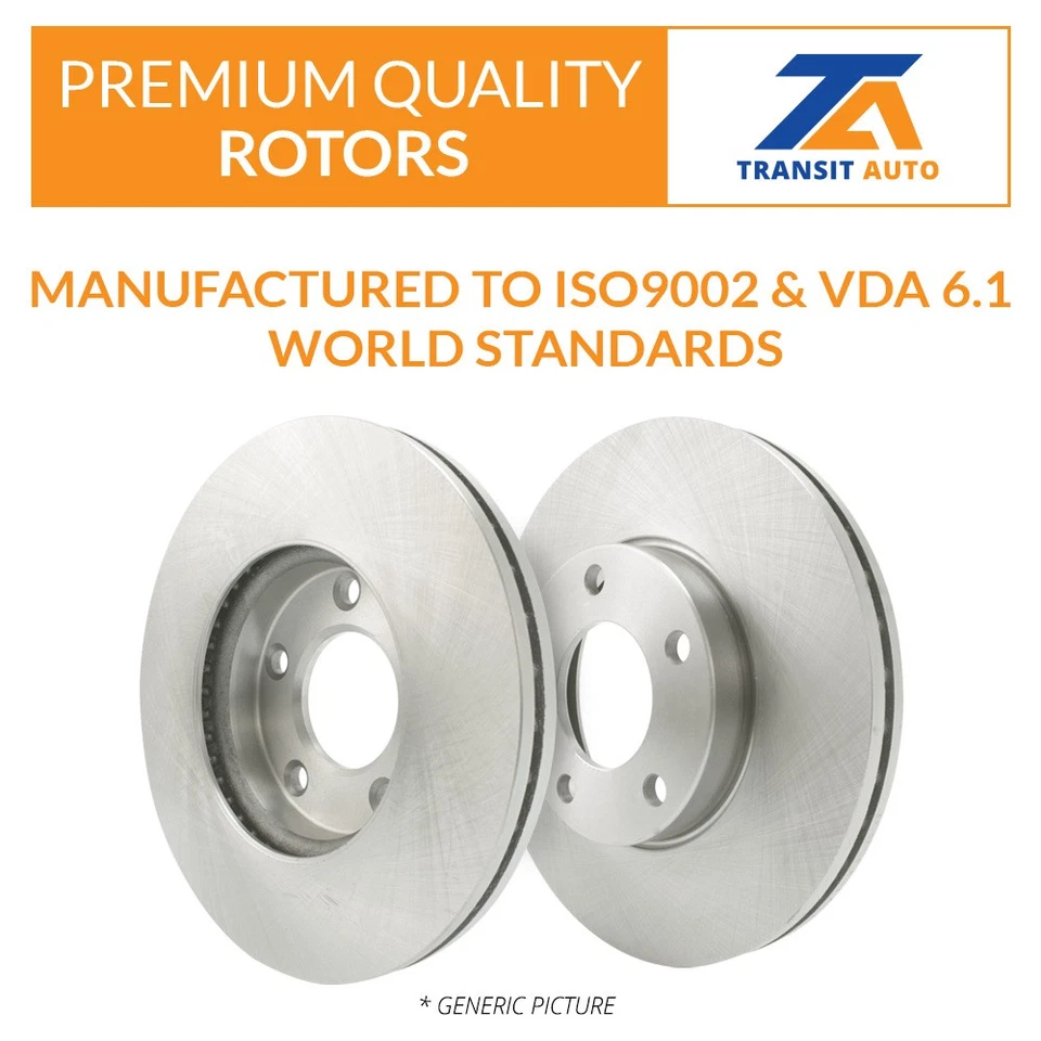 Disc Brake Rotors Semi-Metallic Pads And Drum Front Rear Kit For Smart Fortwo - Image 4 of 4