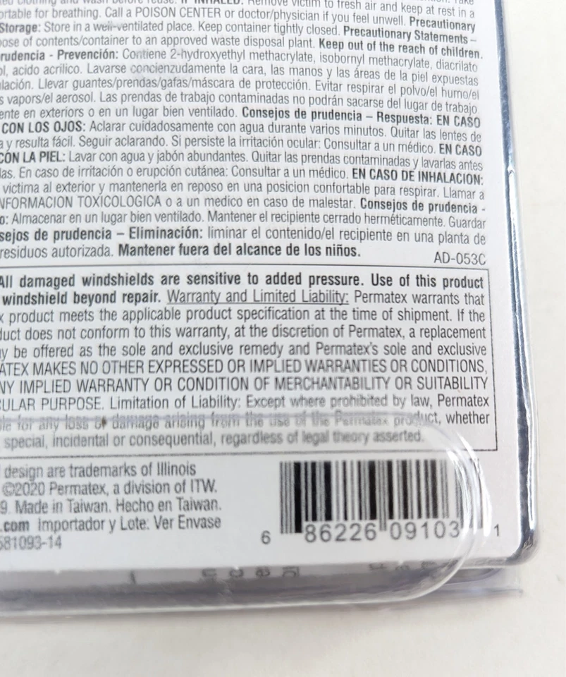 Permatex 0.73 oz Windshield Repair Kit – Complete System for Cars & Vehicles Foto 3 de 3