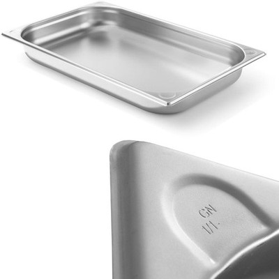 GN 1/1 Behälter, Stahl, Kitchen Line, Höhe 40 mm - Hendi 806111