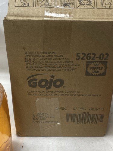GOJO 5262-02 Foam Hand Cleaner Refill for Dispensers 2 Liter Orange Blossom - Picture 6 of 8